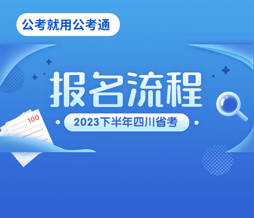 下半年四川省考报名流